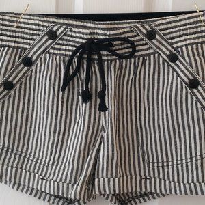 Rewind Black/White Stripe Casual Short